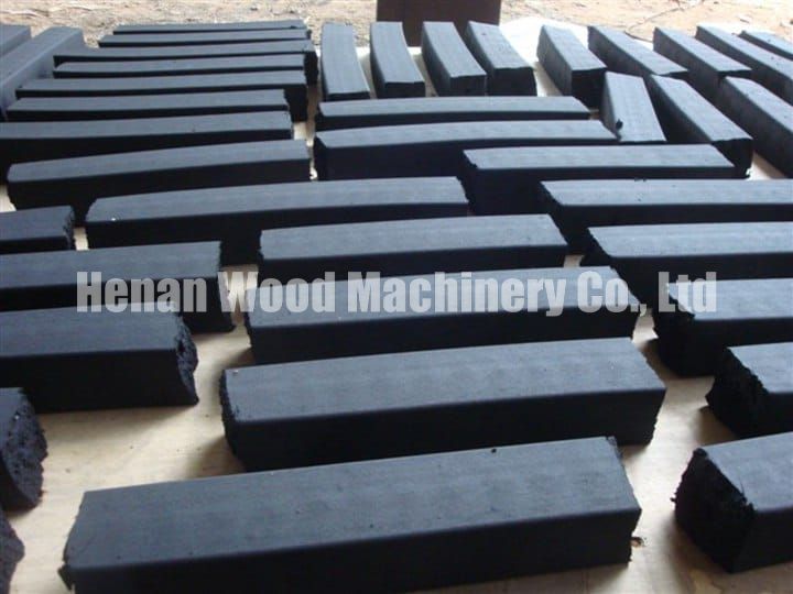 Charcoals made by coal press machine