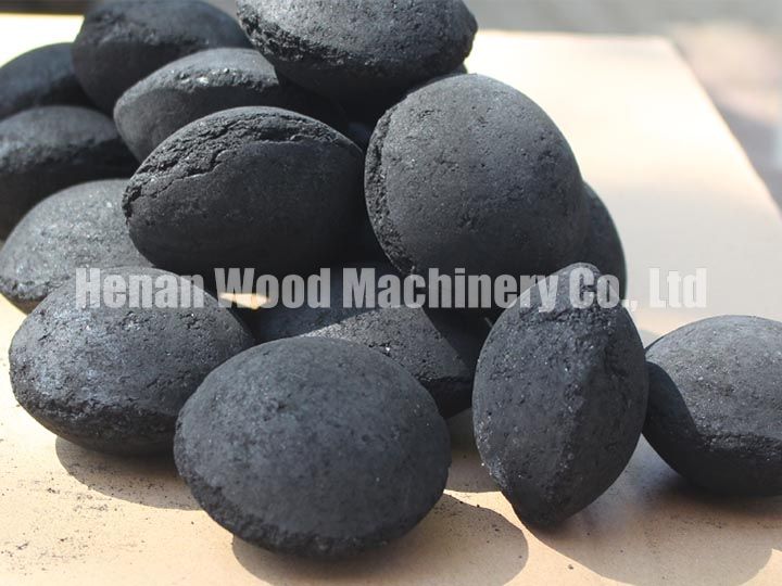 round coal briquettes