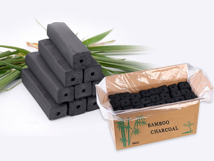 Как сделать древесный уголь из бамбукового брикета?