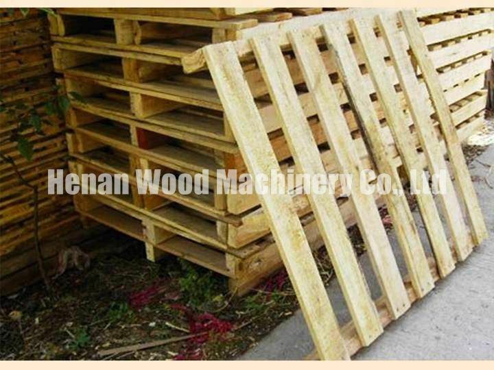 Waste wooden pallets
