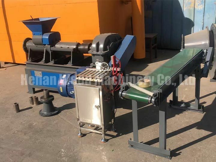Charcoal Briquette Extruder Machine Shipped to Colombia