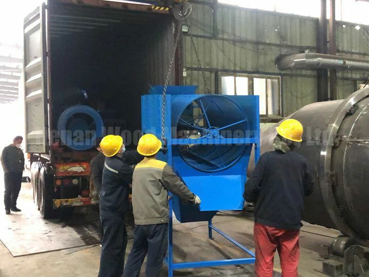 Sawdust pallet block production line sent to ecuador