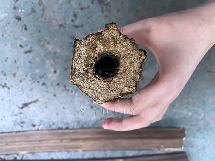 wood briquette
